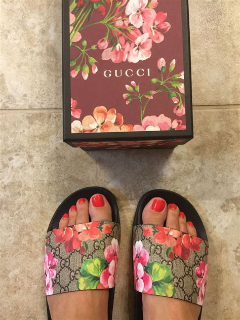 gucci butterfly slides|gucci floral slides outfit.